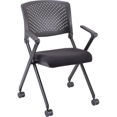 LORELL Plastic Arms/Back Nesting Chair, PK2 41847